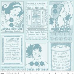 Button Card Patch in Blue