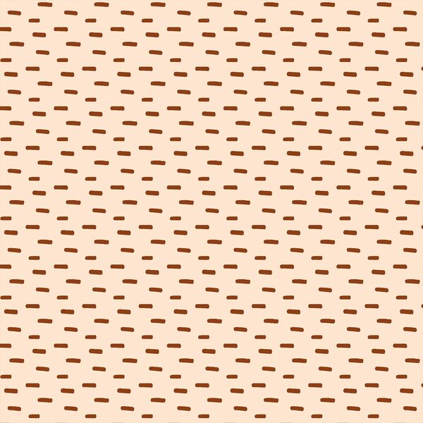 Stitch in Maple Brown on Warm Cream