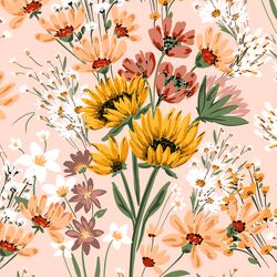 Large Vintage Bouquet in Light Pink