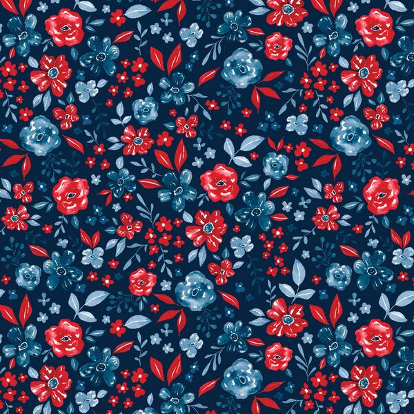 American Garden in Dark Blue