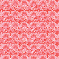 Fan Palm Scallop in Red Pink