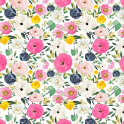 Small Free Falling Florals in Free Spirit