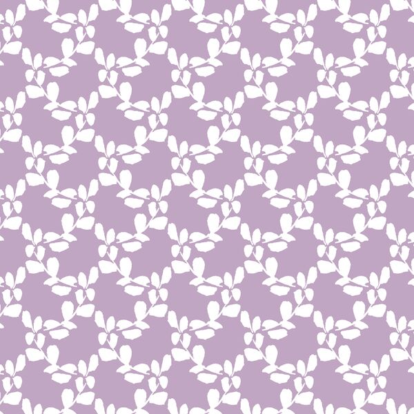 Leaf Art in Dark Lavender