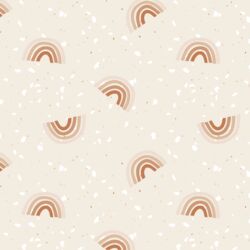 Tossed Terrazzo Rainbows in Blossom