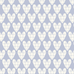 Origami Heart in Halogen Blue