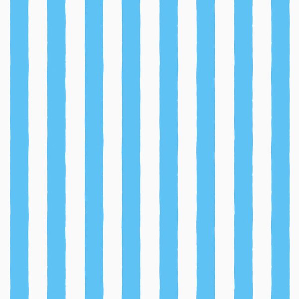 Vertical Stripes in Sky Blue
