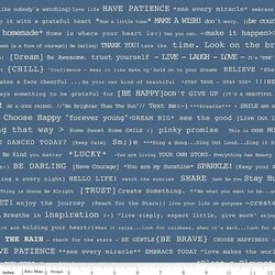 Happy Text in Denim