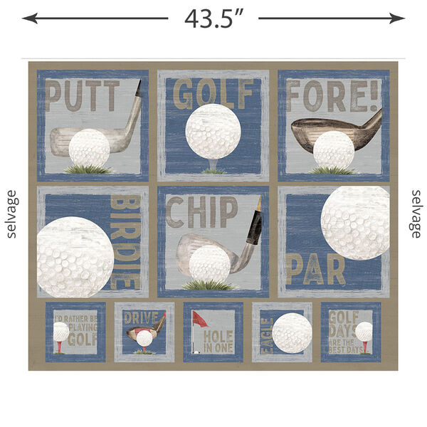 Golfing Panel in Multi