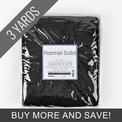 Flannel in Black - 3 Yard Quick Cut