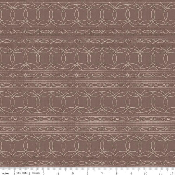 Stitching in Light Raisin