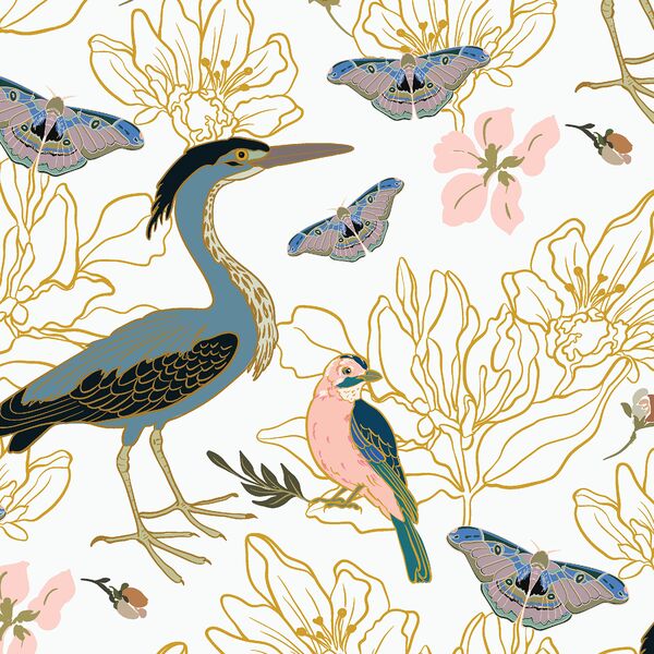 Herons in Bisque