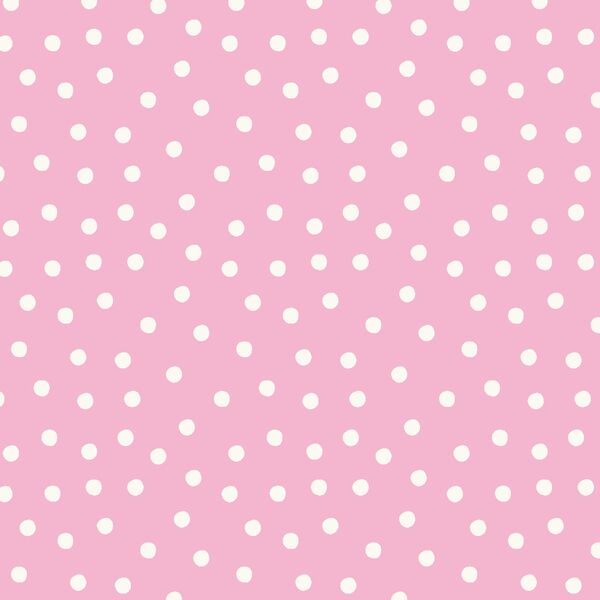 Tossed Polka Dot in Peony Pink