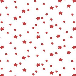 Star Light in Geranium on White