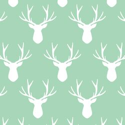 Stag Silhouette in Seaglass