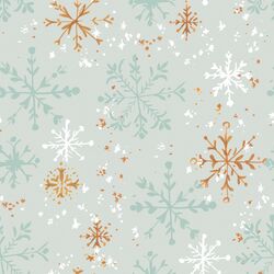 Snowflakes in Sage