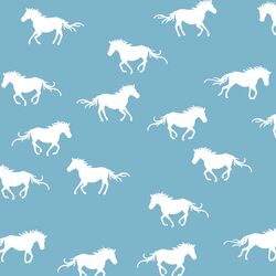 Horse Silhouette in Surf