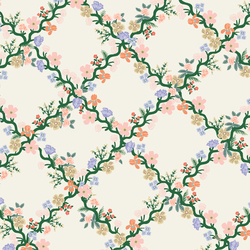 Floral Trellis in Cream