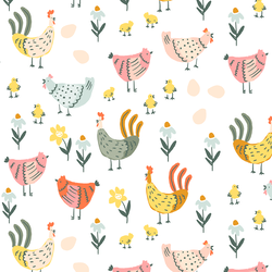 Chicks in Garden