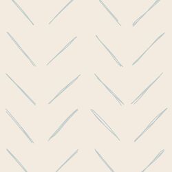 Large Chevron in Light Misty Blue on Egret