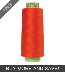 Mandarin Orange (9160-6255) - Silk Finish Cotton 60wt - 3000 Yards (2 Pack)