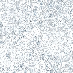 Paperie in Navy Blue on White