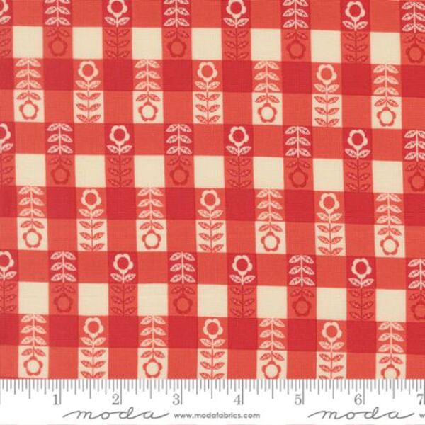 Flower Plaid in Barn