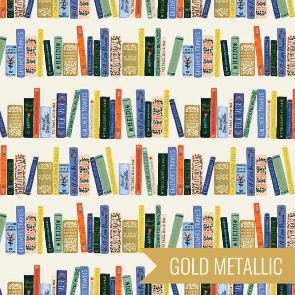 Book Club in Cream Metallic