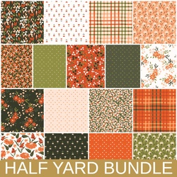 Crimson & Evergreen Half Yard Bundle