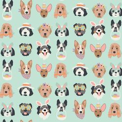 Easter Pups in Robins Egg Blue