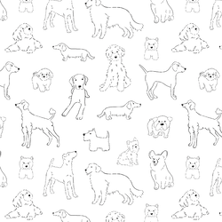Dog Sketches in Notebook