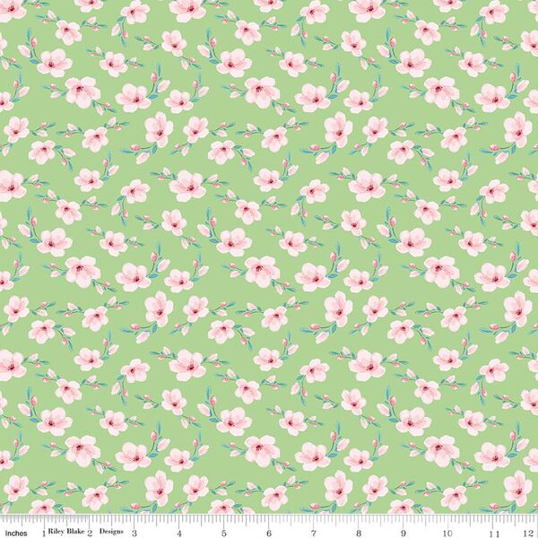Blossoms in Green