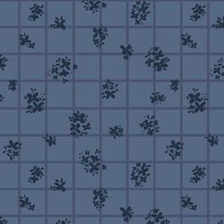 Ditsy Check in Blue