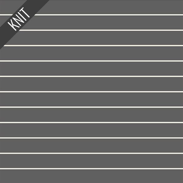 Striped Sleek Knit in Graphite