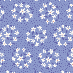 Floral Dot in Periwinkle