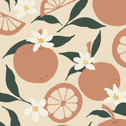 Large Orange Blossom in Vintage