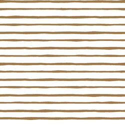Artisan Stripe in Ochre on White