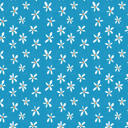 Painterly Daisies in Blue