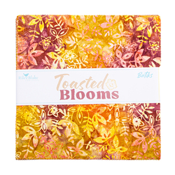 Expressions Batiks 10" Square Pack in Toasted Blooms