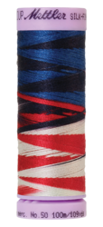 Patriotic (9075-9823) - Silk Finish Cotton Multi 50wt - 109 Yards