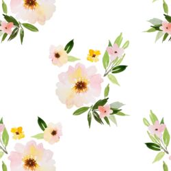 Watercolor Bouquet in Spring