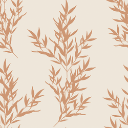 Branches in Tawny on Cream