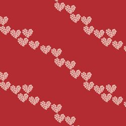 Rosette Diagonal Hearts in Love