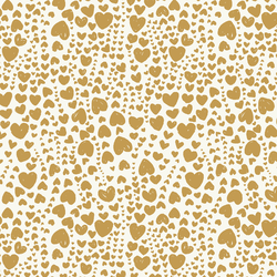 Heart Bubbles in Tinsel Ochre