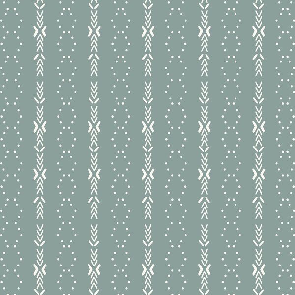 Zigzag Dot in Pewter Blue