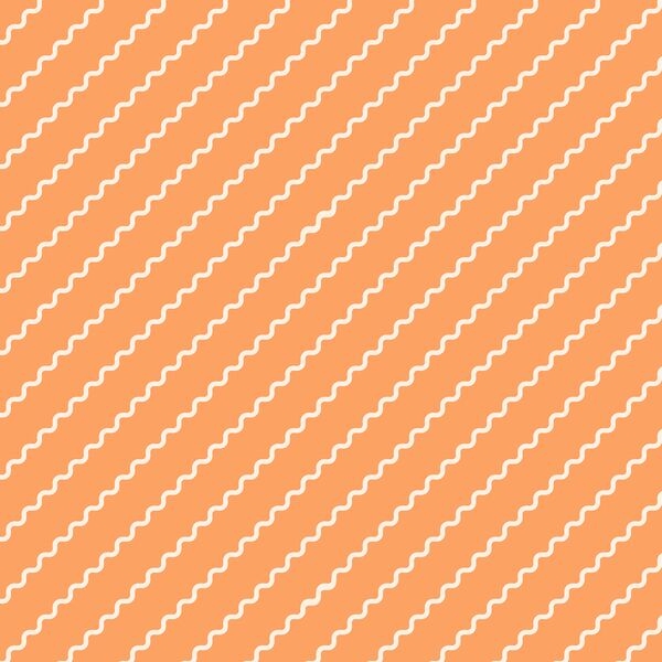 Witchy Waves in Pumpkin Orange