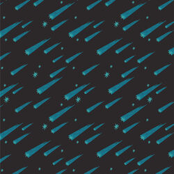 Shooting Stars in Night Sky