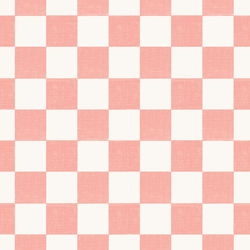 Checkered in Coral Pink