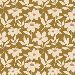Large Fresh Floral in Olive