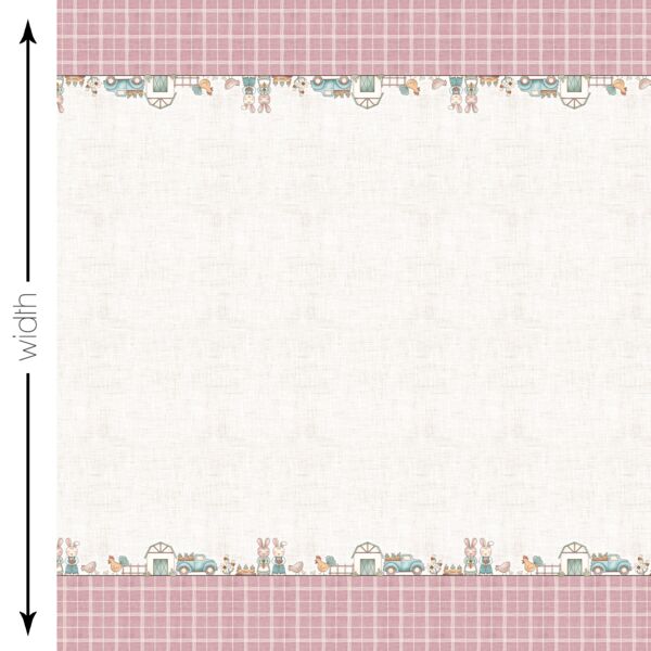 Farm Double Border in Purple