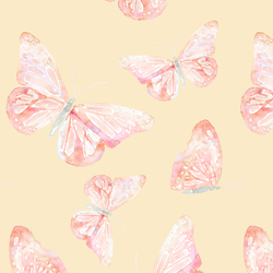 Floating Butterfly in Peach